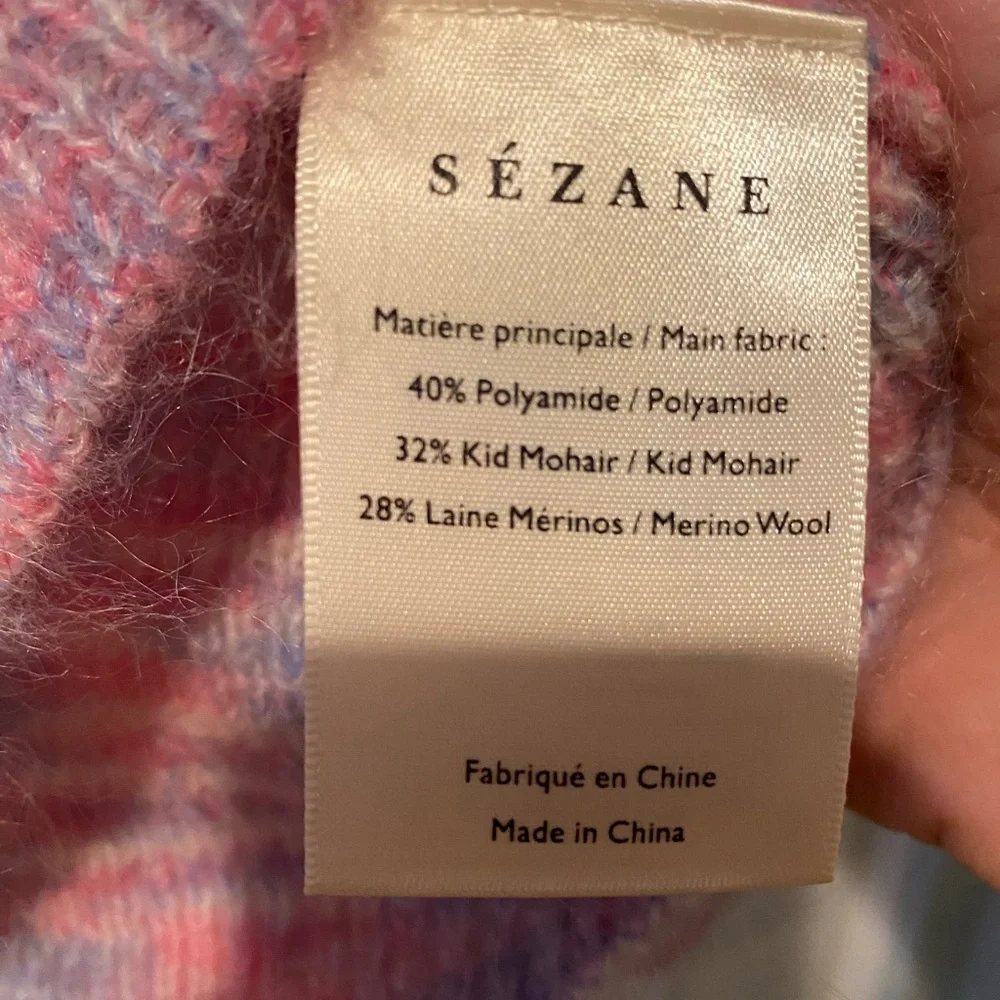 NWT Sézane Alberto Pink purple Sweater - Picture 5 of 5